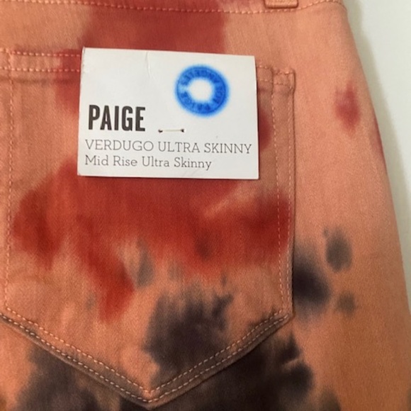 Paige Verdugo Ultra Skinny Mid Rise Jeans Size 24 - Picture 4 of 5